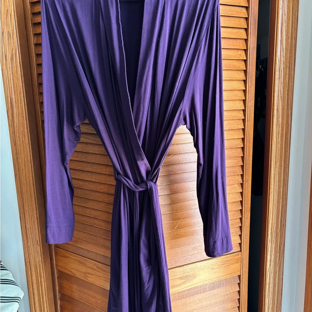 Bamboo Robe, English Violet - Picture 3 of 7